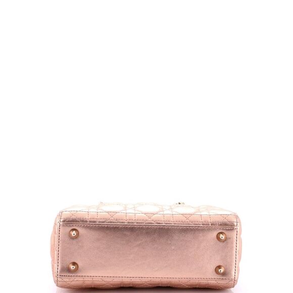 Christian Dior My ABCDior Lady Dior Bag Metallic Cannage Quilt Leather - Picture 4 of 9